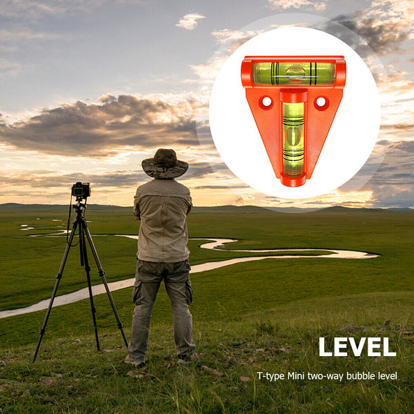 T-Type Spirit Level Bubble Shell Measuring Tools Motorhome Accessories Parts