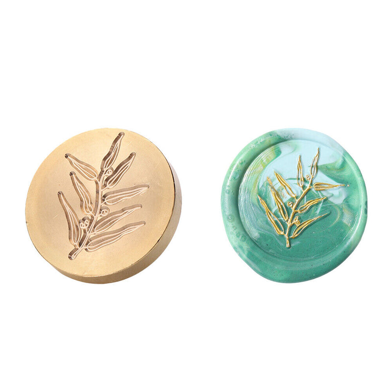 Round Wax Sealing Stamp Head Fats Flowers Copper Stamps Gifts Making Tools