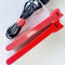 10pcs Durable Self Adhesive Cable Fastener Tape Wire Loops Strap (Red)