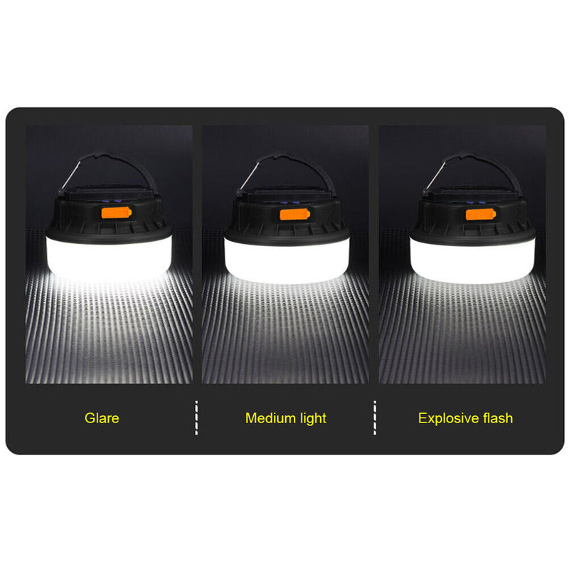 #A Solar Powered LED Camping Lamps Portable Outdoor Hiking Hanging Lighting Lant