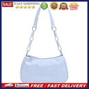 Fashion Women Underarm Bag Solid Color Nylon Chain Shoulder Bag Lady Handbag