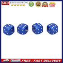 4pcs Dice Style Car Tire Wheel Tyre Caps Valve Stem Dust Covers (Blue)