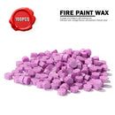 Fire Paint Sealing Wax Tablet Lacquer Seal Envelope Decor (Pink Purple) Newly