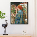Elegant Woman Canvas Kit Needlework DIY Cross Stitch 14CT Stamped Print Artwo