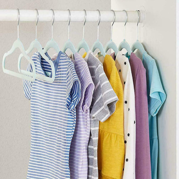 Non-Slip Velvet Kids Hangers For Jackets, Pants, & Dress Clothes Hangers D0T4