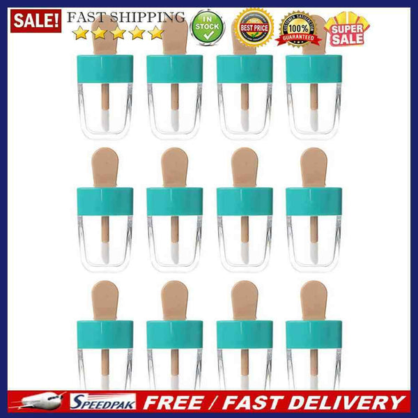 12x 8ml Lip Gloss Tube Transparent DIY Makeup Lipstick Glaze Container Bott