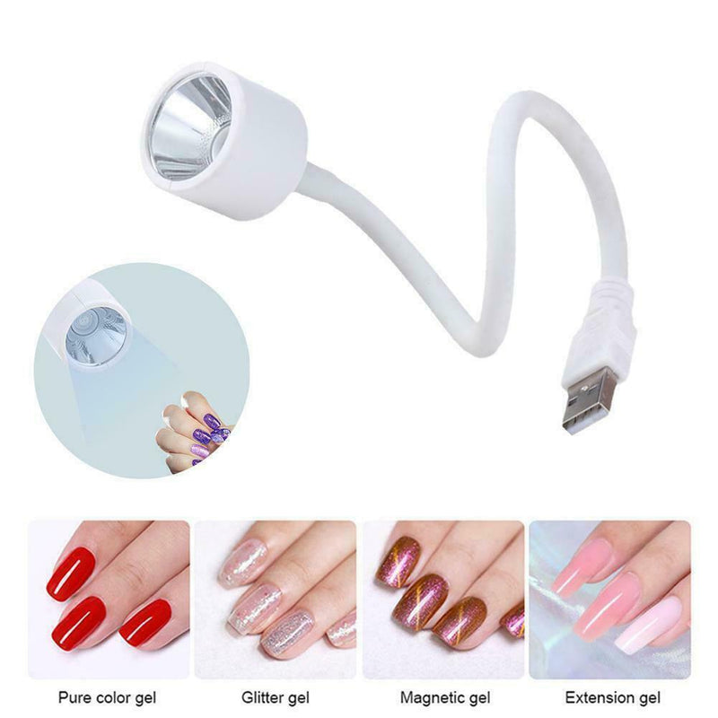 Mini USB Nail Dryer Single Finger Drying Lamp For Gel Polish UV Nail V1I3 B5B3