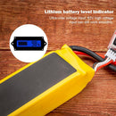 5pcs Battery Indicator LCD Display Batteries Capacity Monitor (Blue)
