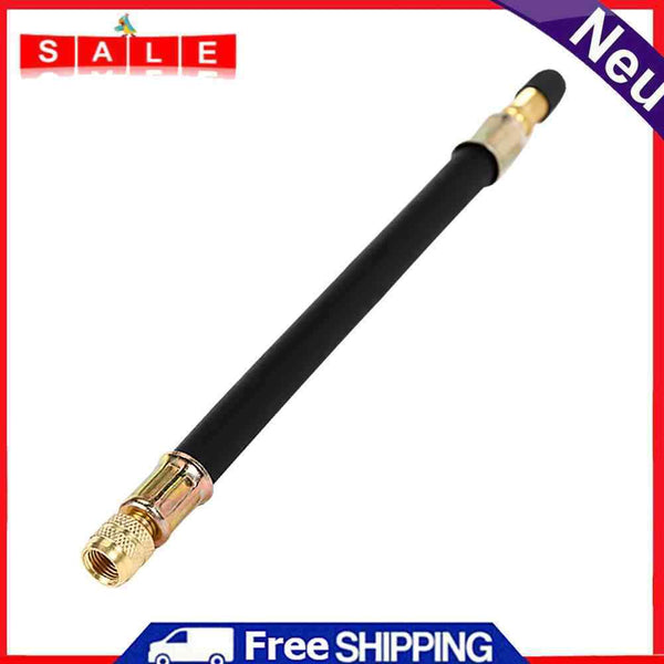 Universal 210mm Flexible Rubber Tire Tyre Valve Extension Adapter with Black Cap