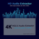 E12A 4K HDMI-compatible 2.0 Splitter 1 In 2 Out with SPDIF + 3.5mm Audio Ex