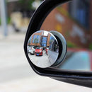 2PCS 360° Frameless Car Small Round Mirror Automobile Wide Angle Convex R