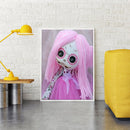 Oil Paint By Numbers Girl Coloring Digital Drawing