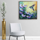 Hummingbird Holding Flowers Diamond Painting Kits Full Square Drill Wall Decor