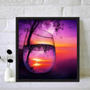 5D DIY Diamond Painting Cup Landscape Full Round Drill Mosaic Kit Wall Pictur