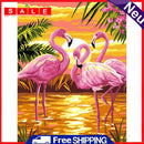 Cross Stitch Kits 11CT Stamped DIY Flamingo Full Embroider Needlework