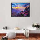 Morning Mountain Oil Paint By Number DIY Handpainted on Canvas Picture Unframed