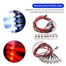8pcs 70cm 5mm 8 LED Lamp Kits for 1/12 1/18 1/10 1/8 Axial Scx10 Traxxas RC