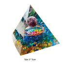 Orgone Pyramid Crystal Amethyst Peridot Healing Stone Energy Generator (G)
