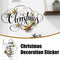 Christmas Window Stickers Merry Christmas Decorations For Home Xmas Wall Decor~