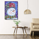 5D DIY Special Shaped Diamond Painting Snowman Cross Stitch Craft Kit Home