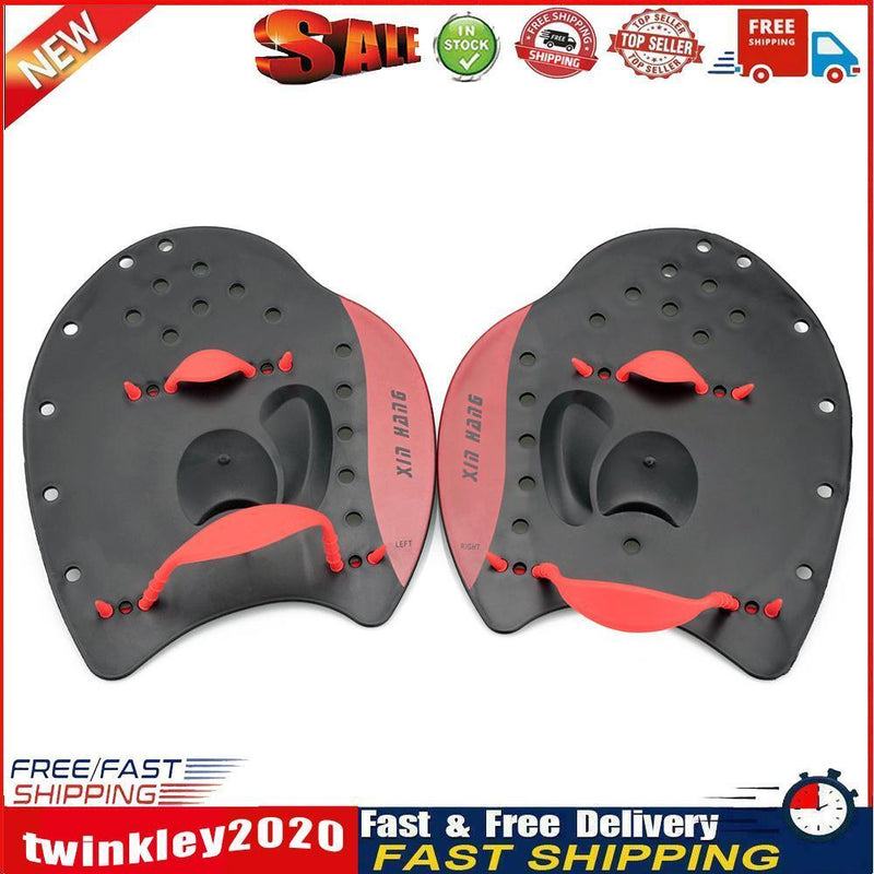 Swimming Paddles Fins Flippers Swim Water Sport Hand Webbed Gloves (Red S) Newly