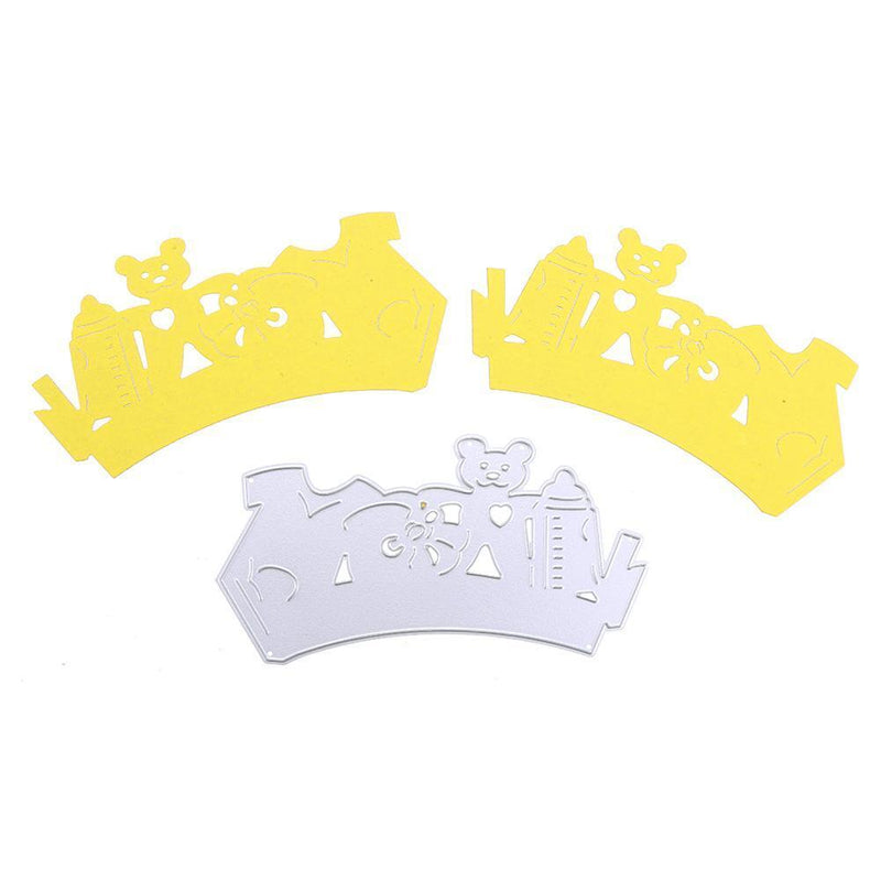 DIY Baby Care Bottle Mold Cutting Dies Scrapbooking Metal Paper Card
