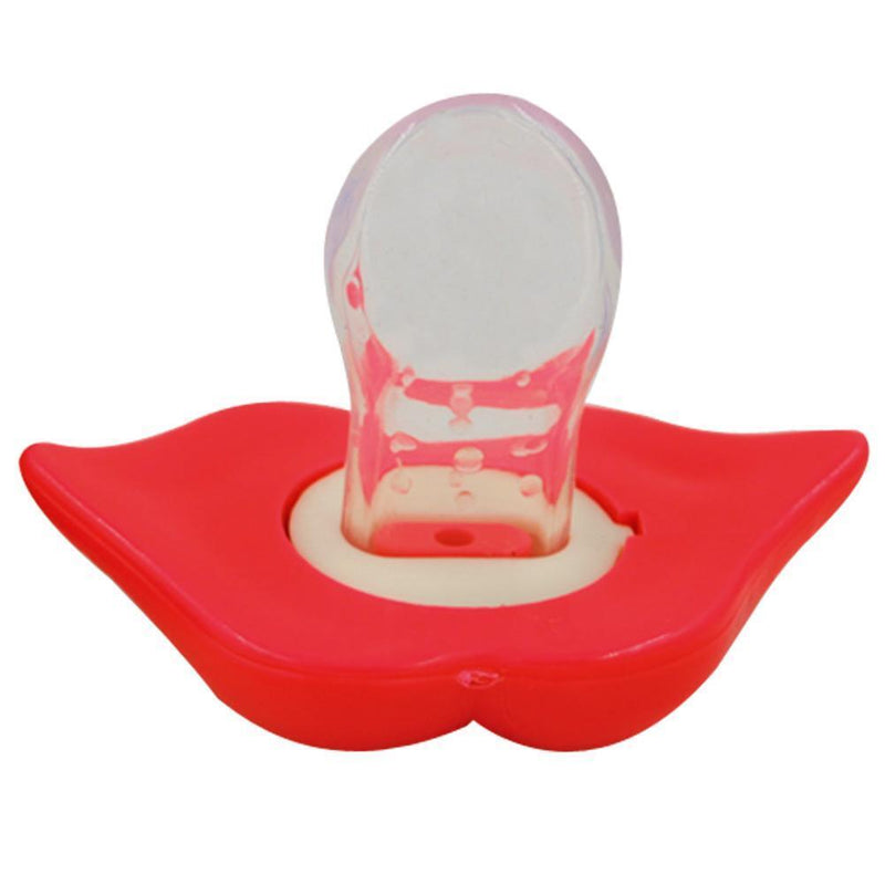 Silicone Funny Baby Pacifier Sexy Kiss Lip Infant Pacifiers(Red) Newly