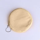 Fashion Women Sequins Keychain Change Purse Round Wallet Coin Bags (Yellow)