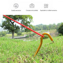 Ground Nail Aluminium Alloy Tent Accessories with Hooks for Camping Hiking Beach