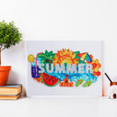 Handmade Part Drill Four Seasons 5D Special Shape DIY Diamond Painting Kit Gi