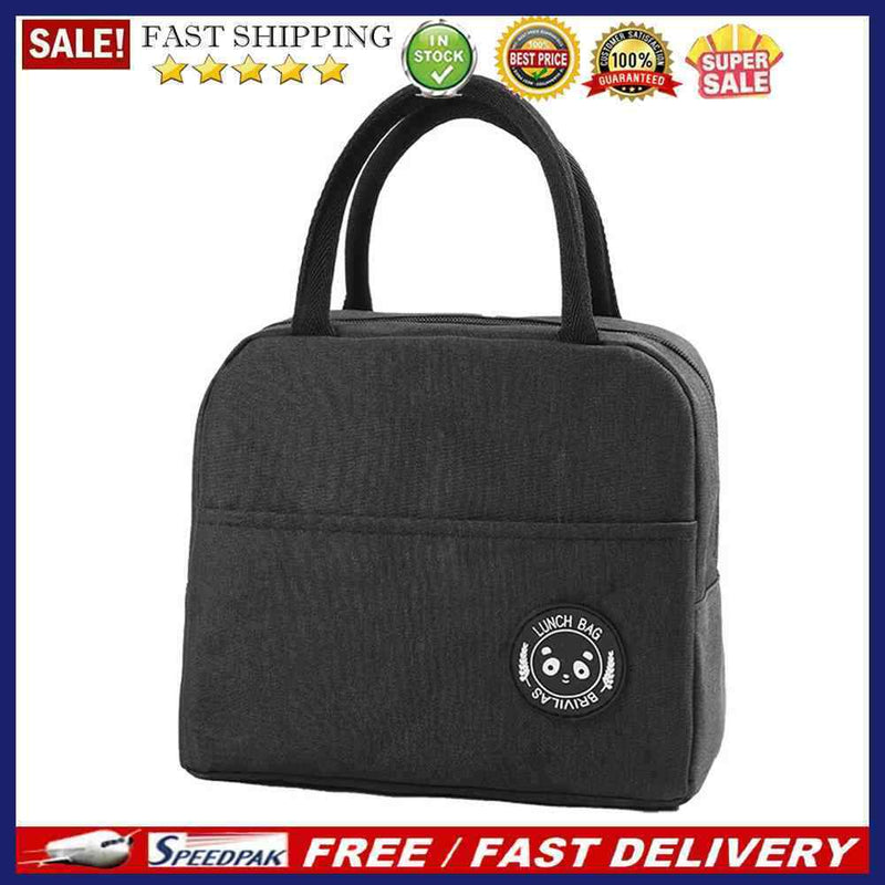 Simple Oxford Cloth Lunch Insulation Bags Portable Drink Food Cooler Bag Carrier
