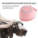 Soft Pet Dog Bath Shower Shampoo Brush SPA Massage Clean Scrubber (Pink) Newly