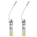 2Pcs H3 COB LED Bright Xenon White 6000K Car Auto Fog Light Lamp Bulb 12V