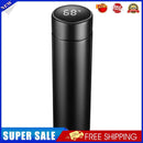 Digital Thermal Water Cup Touch Display Temperature Vacuum Flasks (Black)