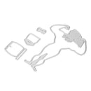 4pcs Summer Beach Man DIY Stencil Cutting Dies Scrapbooking Embossing Kart