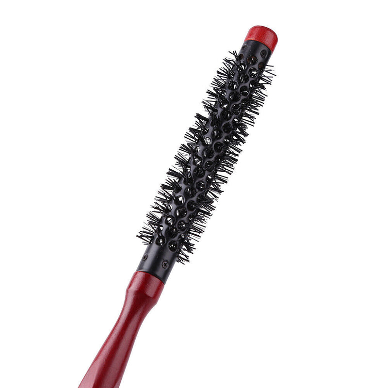 Boar Bristle Rolling Round Curly Hair Combs Anti Static Hairdresser Supplie