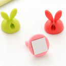 4pcs Mini Silicone Tidy Desk Wire Lead Holder Rabbit Cable Clips Organiser