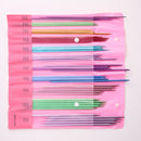 55pcs Straight Knitting Needles Alumina Crochet Hooks Weaving Craft Tools