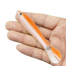 5pcs 10cm 6g Bionic Loach Fishing Artificial Crankbait Soft Baits (Orange) Newly