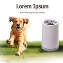 Pet Paw Cleaner Foot Wash Cleaning Cup Cats Dogs Paw Clean Brush (Grey L)