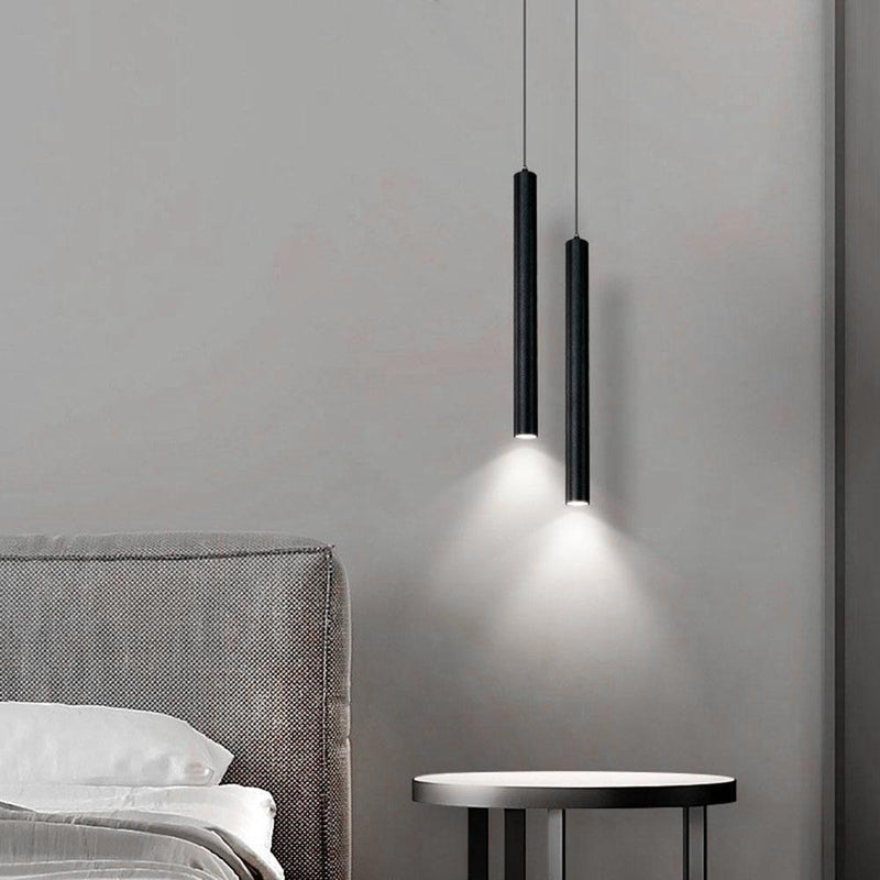Minimalist Chandelier Lights Home Bedroom Bedside Ceiling LED Lamp (White)