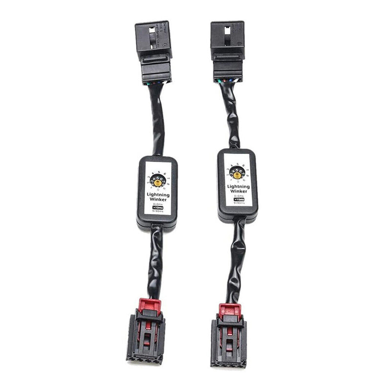 2pcs Dynamic Turn Signal LED Taillight Module Cable Wire Harness for Golf