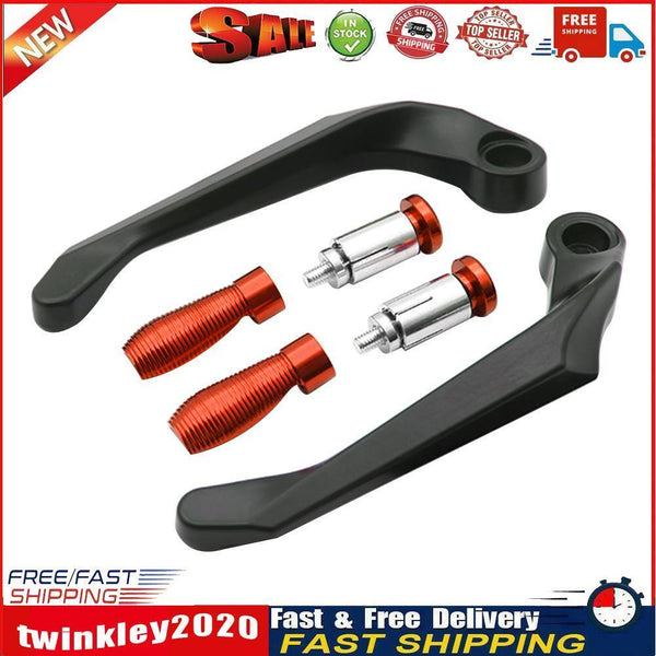 Motorcycle Handguards CNC Aluminum Hand Guards for 7/8 Handlebar (Orange) Newly