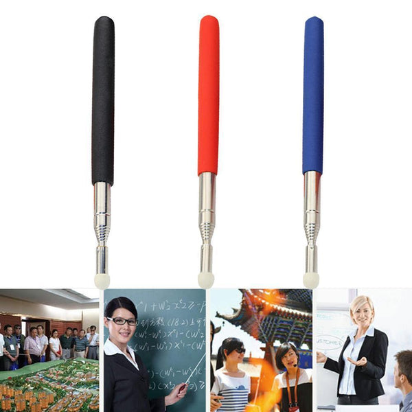 1xTelescoping Teachers Pointer Pole Stick Extending Y0T0 Pointer Black V1Q4
