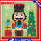 Frameless Oil Paint By Numbers DIY Christmas Soldiers Picture Craft Kit for Home
