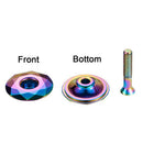 MTB Bicycle Stem Cover Bike Headset Top Cap Cover w/ Screw (Color Plating) Newly
