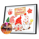 5D DIY Diamond Painting Christmas Gnome Full Drill Rhinestone Mosaic Art Pict