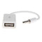 3.5mm Male Audio AUX Jack Plug to USB 2.0 Female Converter Extension Cords X5O4
