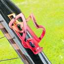 Road Cycling Bike Bottle Rack Plating Bicycle Water Holder Colorful (Red) Newly