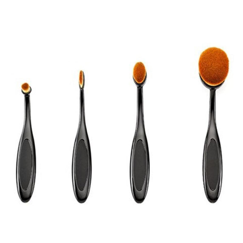 5PCS Beauty Toothbrush Shaped Foundation Energy Makeup Nylon Puff Brushes W